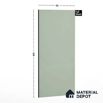 GA 4023 8 ft x 4 ft High Gloss Finish 6H Antiscratch Acrylic Laminate - 1.5 mm | Suitable for Living Room, Kitchen, Office | Matching Edgeband Code EB 4023