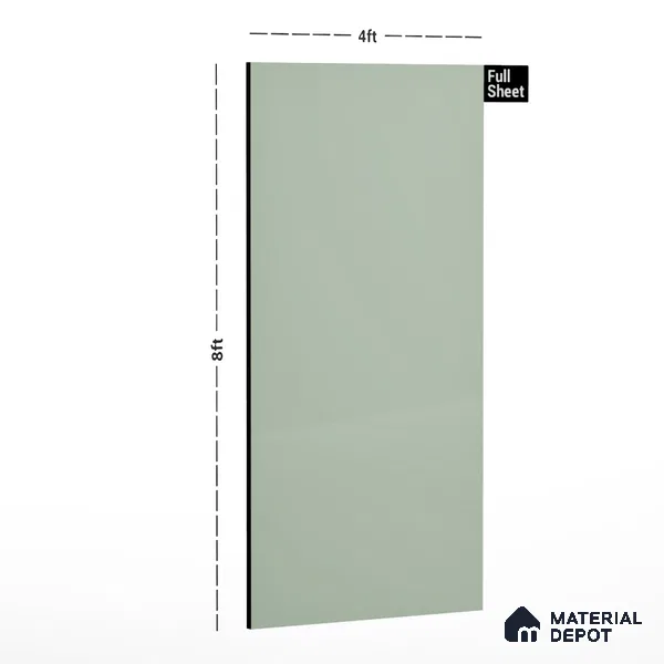 GA 4023 8 ft x 4 ft High Gloss Finish 6H Antiscratch Acrylic Laminate - 1.5 mm | Suitable for Living Room, Kitchen, Office | Matching Edgeband Code EB 4023