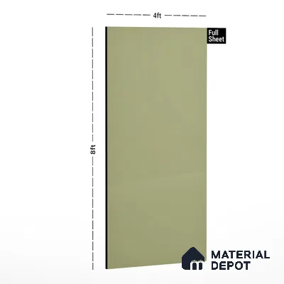 GA 4009 8 ft x 4 ft High Gloss Finish 6H Antiscratch Acrylic Laminate - 1.5 mm | Suitable for Living Room, Kitchen, Office | Matching Edgeband Code EB 4009