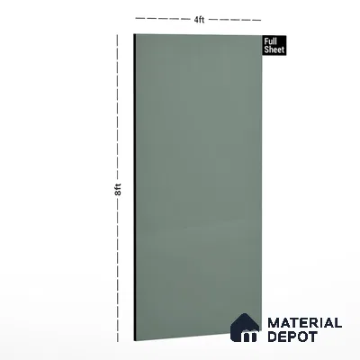 GA 4010 8 ft x 4 ft High Gloss Finish 6H Antiscratch Acrylic Laminate - 1.5 mm | Suitable for Living Room, Kitchen, Office | ( Matching Edgeband Code EB 4010)
