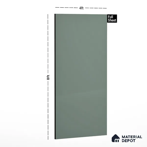 GA 4010 8 ft x 4 ft High Gloss Finish 6H Antiscratch Acrylic Laminate - 1.5 mm | Suitable for Living Room, Kitchen, Office | ( Matching Edgeband Code EB 4010)