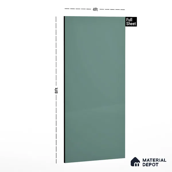GA 4011 8 ft x 4 ft High Gloss Finish 6H Antiscratch Acrylic Laminate - 1.5 mm | Suitable for Living Room, Kitchen, Office | Matching Edgeband Code EB 4011