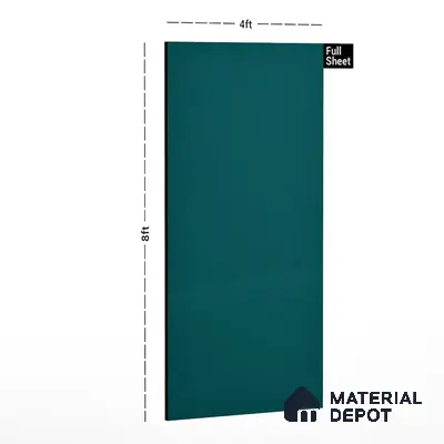 GA 4012 8 ft x 4 ft High Gloss Finish 6H Antiscratch Acrylic Laminate - 1.5 mm | Suitable for Living Room, Kitchen, Office | Matching Edgeband Code EB 4012