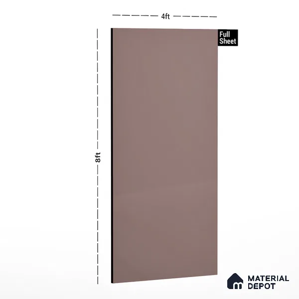GA 4016 8 ft x 4 ft High Gloss Finish 6H Antiscratch Acrylic Laminate - 1.5 mm | Suitable for Living Room, Kitchen, Office | Matching Edgeband Code EB 4016