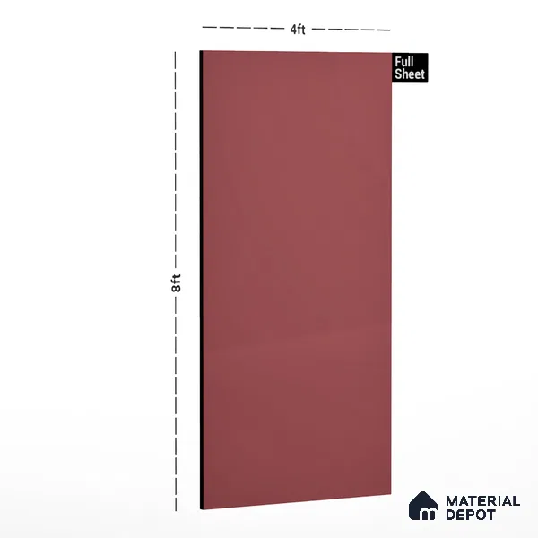 GA 4015 8 ft x 4 ft High Gloss Finish 6H Antiscratch Acrylic Laminate - 1.5 mm | Suitable for Living Room, Kitchen, Office | Matching Edgeband Code EB 4015
