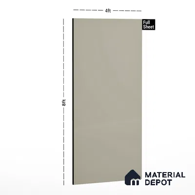 GA 4027 8 ft x 4 ft High Gloss Finish 6H Antiscratch Acrylic Laminate - 1.5 mm | Suitable for Living Room, Kitchen, Office | Matching Edgeband Code EB 4027