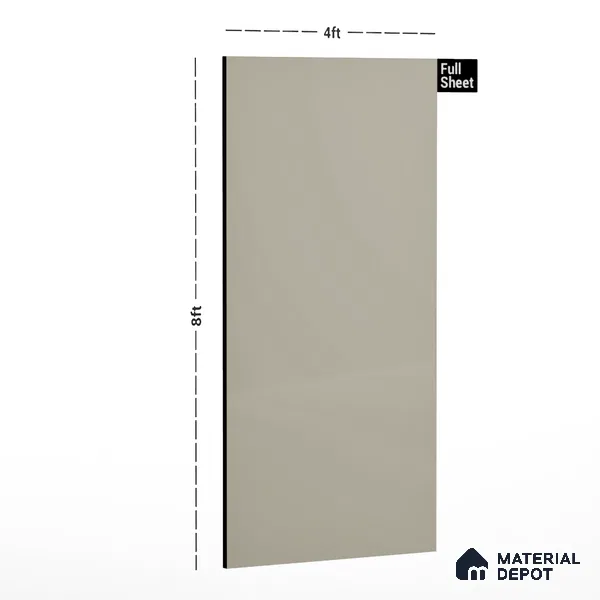 GA 4027 8 ft x 4 ft High Gloss Finish 6H Antiscratch Acrylic Laminate - 1.5 mm | Suitable for Living Room, Kitchen, Office | Matching Edgeband Code EB 4027