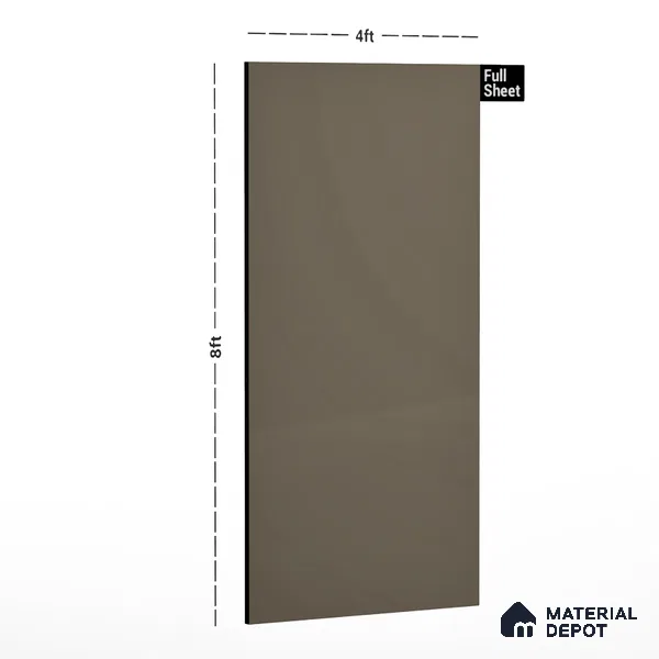 GA 4006 8 ft x 4 ft High Gloss Finish 6H Antiscratch Acrylic Laminate - 1.5 mm | Suitable for Living Room, Kitchen, Office | Matching Edgeband Code EB 4006