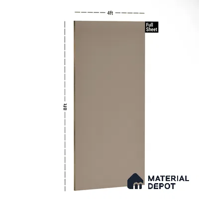 Light Mocha Brown Solid Colors look LM 23759 B (ZH 8685) 8 ft x 4 ft High Gloss Finish 6H Anti Scratch Acrylic Laminate - 1.5 mm | Suitable for Living Room, Kitchen, Office
