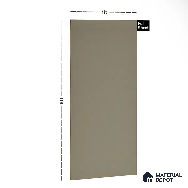 Beige Solid Colors Look MT 714 8 ft x 4 ft Matte Finish 6H Anti Scratch Acrylic Laminate - 1.5 mm | Suitable for TV Unit, Wardrobe, Kitchen Cabinets