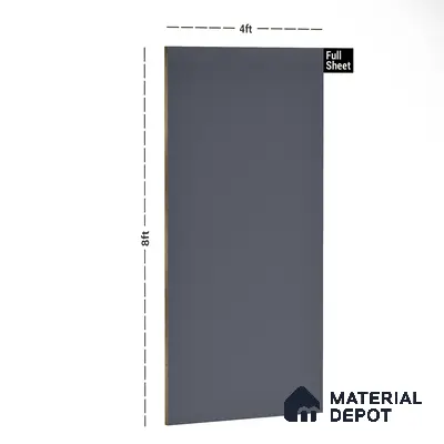 Grey Solid Colors Look MT 715 8 ft x 4 ft Matte Finish 6H Anti Scratch Acrylic Laminate - 1.5 mm | Suitable for TV Unit, Wardrobe, Kitchen Cabinets