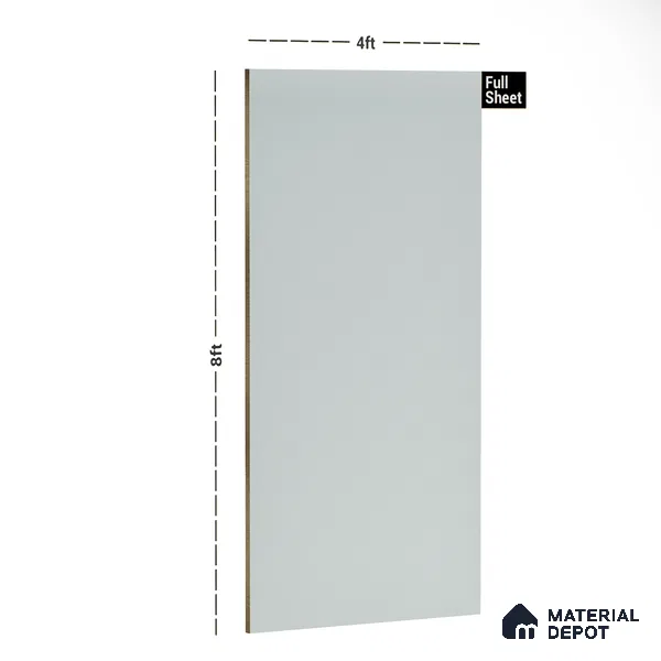 Blue Solid Colors Look MT 702 8 ft x 4 ft Matte Finish 6H Anti Scratch Acrylic Laminate - 1.5 mm | Suitable for TV Unit, Wardrobe, Kitchen Cabinets