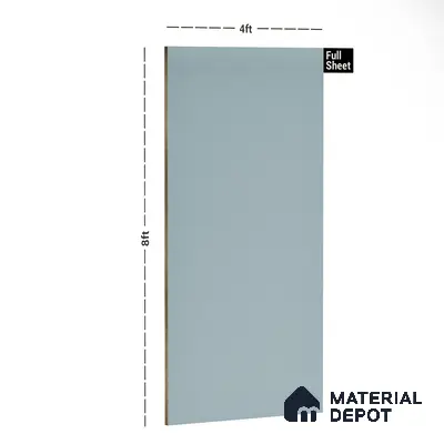 Blue Solid Colors Look MT 713 8 ft x 4 ft Matte Finish 6H Anti Scratch Acrylic Laminate - 1.5 mm | Suitable for TV Unit, Wardrobe, Kitchen Cabinets