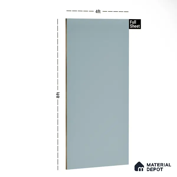 Blue Solid Colors Look MT 713 8 ft x 4 ft Matte Finish 6H Anti Scratch Acrylic Laminate - 1.5 mm | Suitable for TV Unit, Wardrobe, Kitchen Cabinets