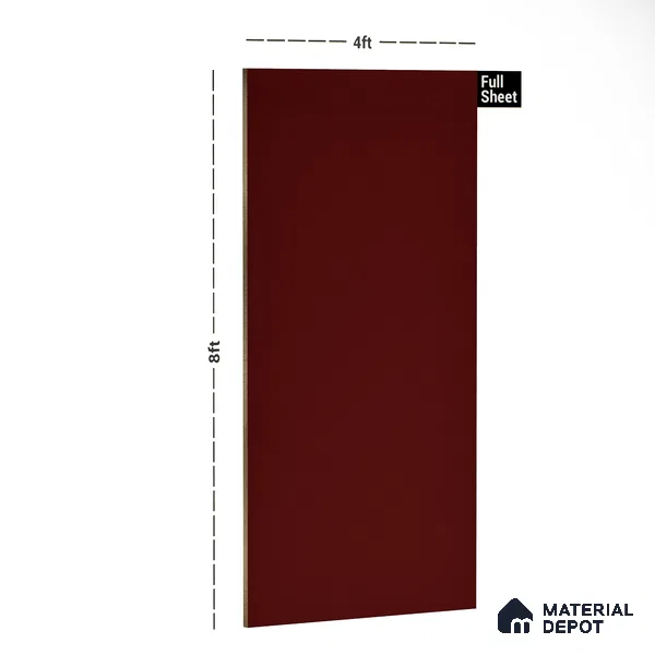 GA 4024 8 ft x 4 ft High Gloss Finish 6H Antiscratch Acrylic Laminate - 1.5 mm | Suitable for Living Room, Kitchen, Office | Matching Edgeband Code EB 4024