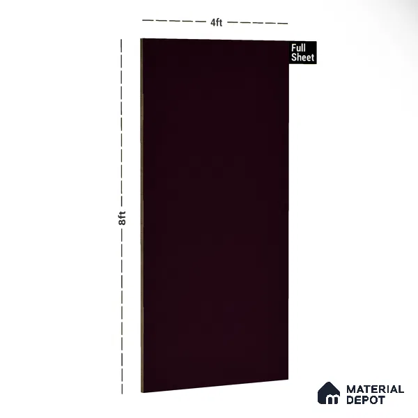 21472 SGL Grape Wine 8 ft x 4 ft High Gloss Finish Decorative Laminate - 0.8 mm | Suitable for Living Room, Kitchen, Office