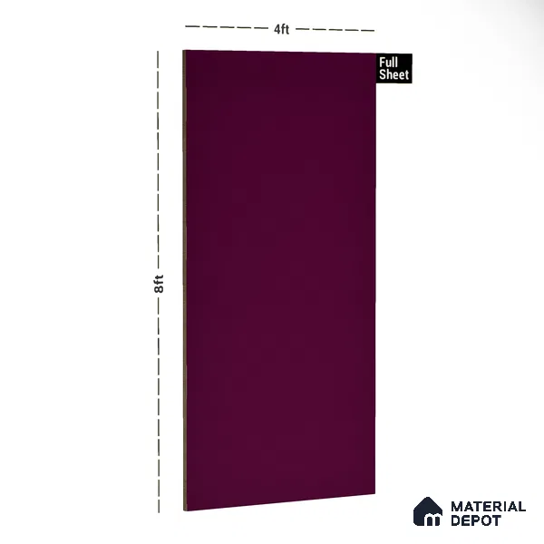 21444 DSY Magenta 8 ft x 4 ft Texture Finish Decorative Laminate - 0.8 mm | Suitable for TV Unit, Wardrobe, Kitchen Cabinets