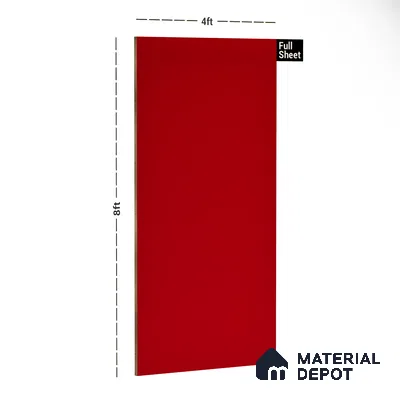 21465 OTL Neo Crimson 8 ft x 4 ft Texture Finish Decorative Laminate - 0.8 mm | Suitable for TV Unit, Wardrobe, Kitchen Cabinets