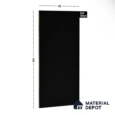 21066 OTL Black 8 ft x 4 ft Texture Finish Decorative Laminate - 0.8 mm | Suitable for TV Unit, Wardrobe, Kitchen Cabinets