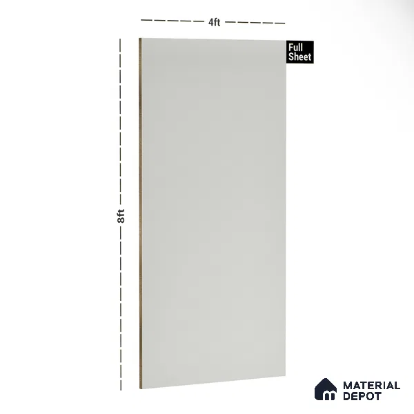 22291 SF Vanilla White 8 ft x 4 ft Suede Finish Decorative Laminate - 0.8 mm | Suitable for Living Room, Kitchen, Office