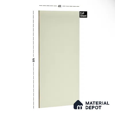 24387 SF Chalk Ivory 8 ft x 4 ft Suede Finish Decorative Laminate - 0.8 mm | Suitable for Living Room, Kitchen, Office