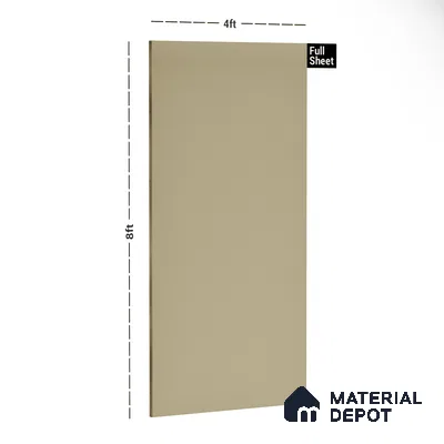 21087 Almond 8 ft x 4 ft Suede Finish Decorative Laminate - 0.8 mm | Suitable for Living Room, Kitchen, Office
