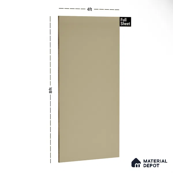 21087 Almond 8 ft x 4 ft Suede Finish Decorative Laminate - 0.8 mm | Suitable for Living Room, Kitchen, Office