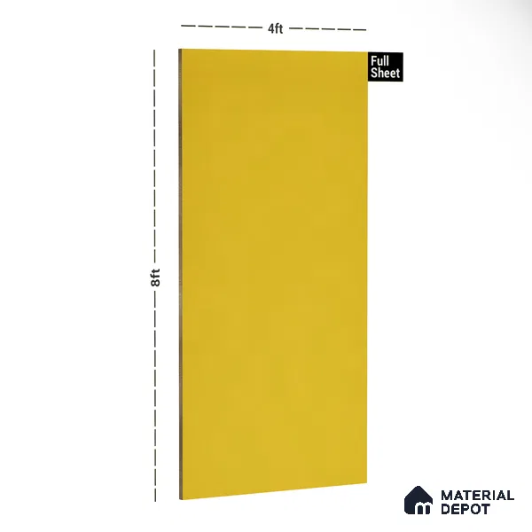 21467 SF Neo Turmeric 8 ft x 4 ft Suede Finish Decorative Laminate - 0.8 mm | Suitable for Living Room, Kitchen, Office