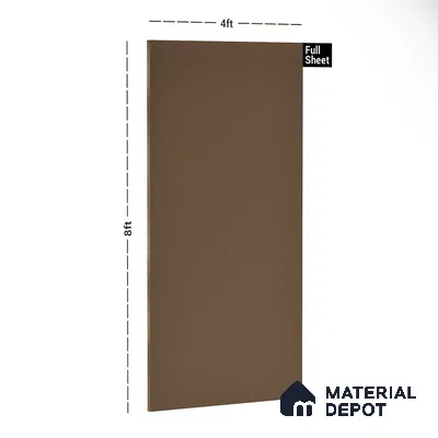 31035 SF Mocha 8 ft x 4 ft Suede Finish Decorative Laminate - 0.8 mm | Suitable for Living Room, Kitchen, Office
