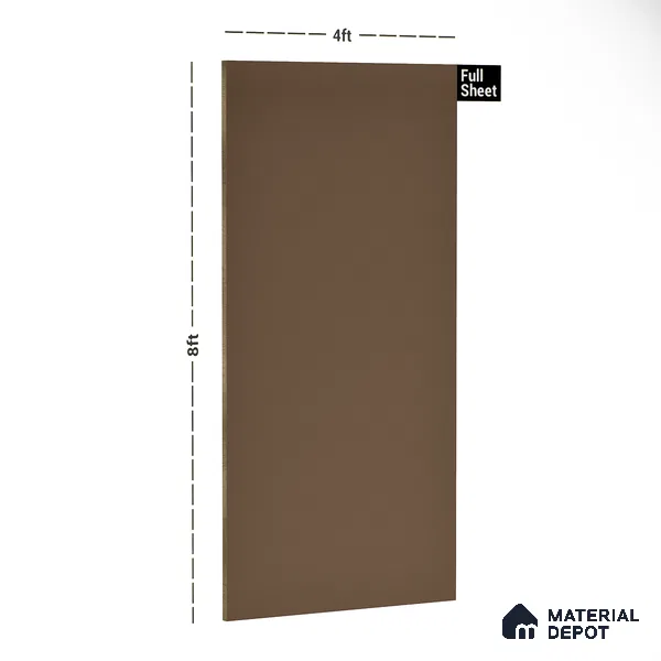 31035 SF Mocha 8 ft x 4 ft Suede Finish Decorative Laminate - 0.8 mm | Suitable for Living Room, Kitchen, Office