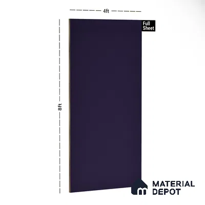 21452 SF Prism Voilet 8 ft x 4 ft Suede Finish Decorative Laminate - 0.8 mm | Suitable for Living Room, Kitchen, Office