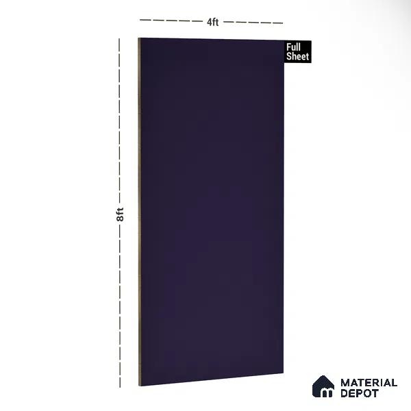 21452 SF Prism Voilet 8 ft x 4 ft Suede Finish Decorative Laminate - 0.8 mm | Suitable for Living Room, Kitchen, Office