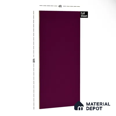 21444 SF Magenta 8 ft x 4 ft Suede Finish Decorative Laminate - 0.8 mm | Suitable for Living Room, Kitchen, Office