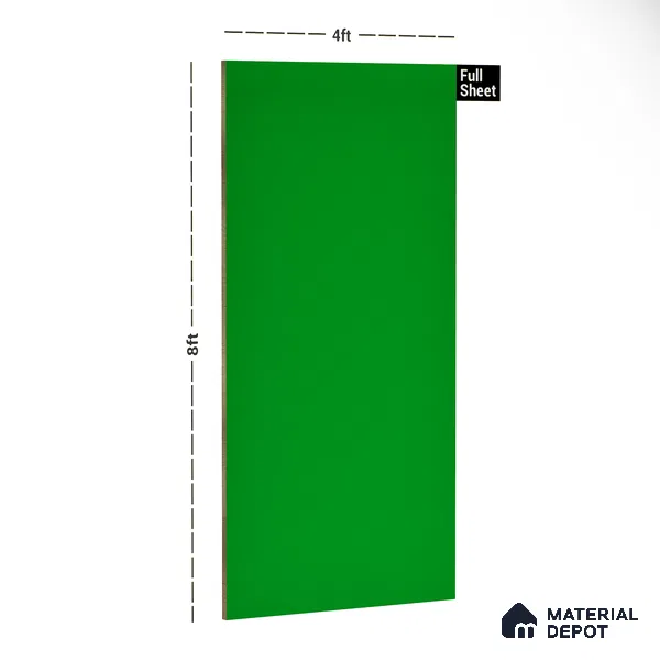 21443 SF Island Green 8 ft x 4 ft Suede Finish Decorative Laminate - 0.8 mm | Suitable for Living Room, Kitchen, Office