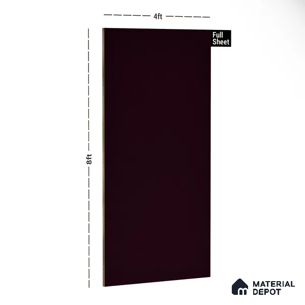 21472 SF Grape Wine 8 ft x 4 ft Suede Finish Decorative Laminate - 0.8 mm | Suitable for Living Room, Kitchen, Office