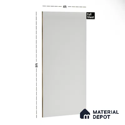 291 8 ft x 4 ft High Gloss Finish PETG Coated PVC Base Laminate - 1 mm | Suitable for Living Room, Kitchen, Office