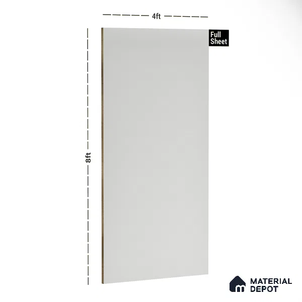 291 8 ft x 4 ft High Gloss Finish PETG Coated PVC Base Laminate - 1 mm | Suitable for Living Room, Kitchen, Office