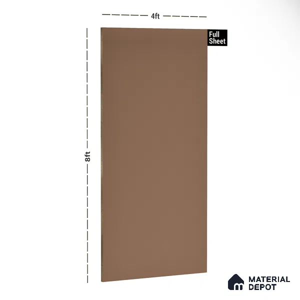 316 8 ft x 4 ft High Gloss Finish PETG Coated PVC Base Laminate - 1 mm | Suitable for Living Room, Kitchen, Office