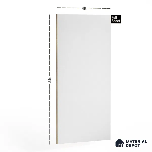 Blue Solid Colors look 2B4705 A 155 Sky Fog 8 ft x 4 ft Matte Finish Decorative Laminate - 1 mm | Suitable for Living Room, Kitchen, Office | Matching Edgeband 1047 from Square 1