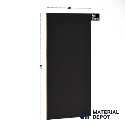 Brown Solid Colors Look PU 7753 8 ft x 4 ft PU Finish Decorative Laminate - 1.5 mm | Suitable for Living Room, Kitchen, Office