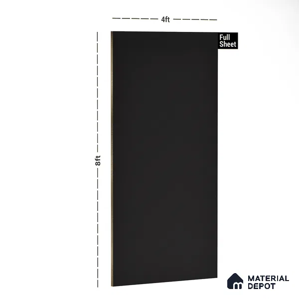 Brown Solid Colors Look PU 7753 8 ft x 4 ft PU Finish Decorative Laminate - 1.5 mm | Suitable for Living Room, Kitchen, Office