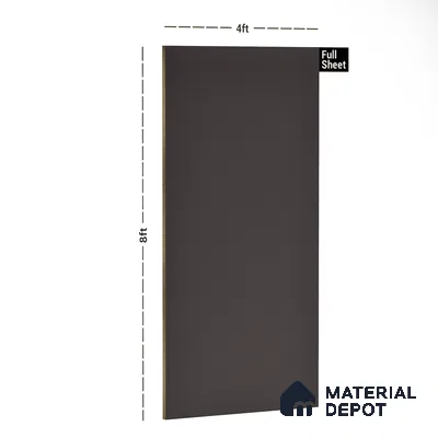 Brown Solid Colors Look PU 7706 8 ft x 4 ft PU Finish Decorative Laminate - 1.5 mm | Suitable for Living Room, Kitchen, Office