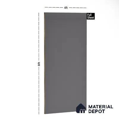 Brown Solid Colors Look PU 7726 8 ft x 4 ft PU Finish Decorative Laminate - 1.5 mm | Suitable for Living Room, Kitchen, Office
