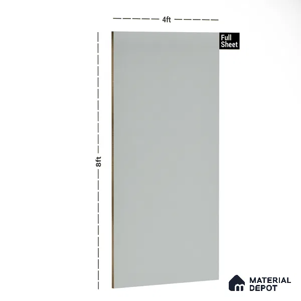 Blue Solid Colors Look PU 7731 8 ft x 4 ft PU Finish Decorative Laminate - 1.5 mm | Suitable for Living Room, Kitchen, Office