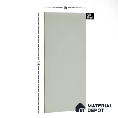 Grey Solid Colors Look PU 7732 8 ft x 4 ft PU Finish Decorative Laminate - 1.5 mm | Suitable for Living Room, Kitchen, Office