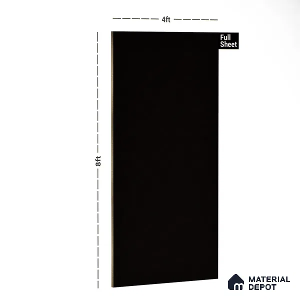 Brown Solid Colors Look PU 7715 8 ft x 4 ft PU Finish Decorative Laminate - 1.5 mm | Suitable for Living Room, Kitchen, Office