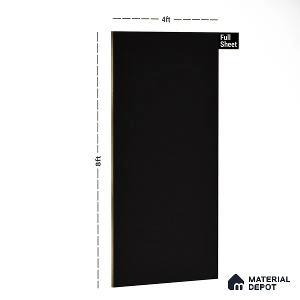 Brown Solid Colors Look PU 7747 8 ft x 4 ft PU Finish Decorative Laminate - 1.5 mm | Suitable for Living Room, Kitchen, Office