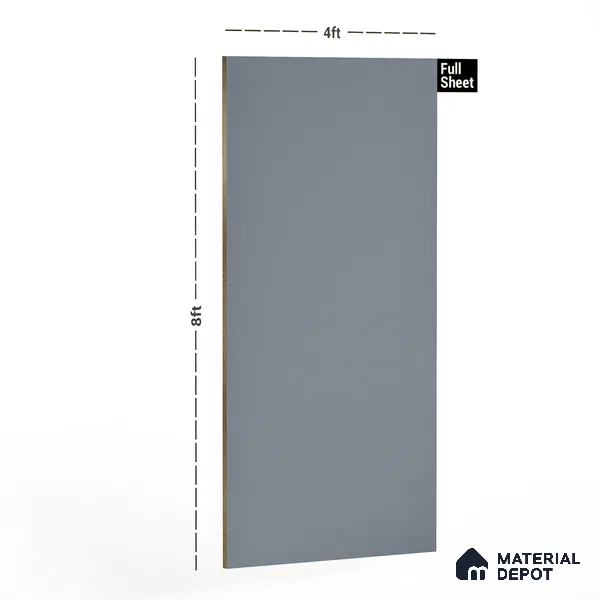 Light Beige Fluted Solid Color Crystal Z+ AM 1129 8 ft x 4 ft Texture Finish Decorative Laminate - 1.25 mm | Suitable for TV Unit,Wardrobe, Kitchen Cabinets
