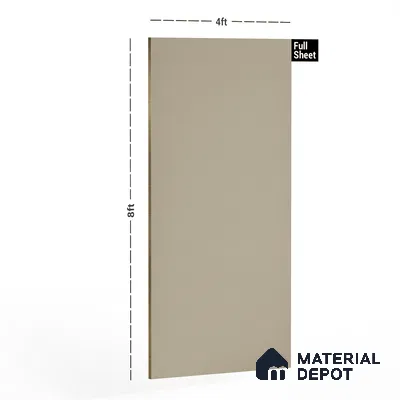 Warm Beige Solid Colors Look LM 24907 8 ft x 4 ft Super Matte Finish Decorative Laminate - 1 mm | Suitable for Living Room, Kitchen, Office