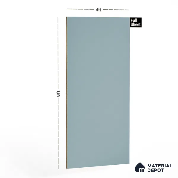 Light Grey Solid Colors Look LM 21734 8 ft x 4 ft High Gloss Finish 6H Anti Scratch Acrylic Laminate - 1.5 mm | Suitable for Living Room, Kitchen, Office